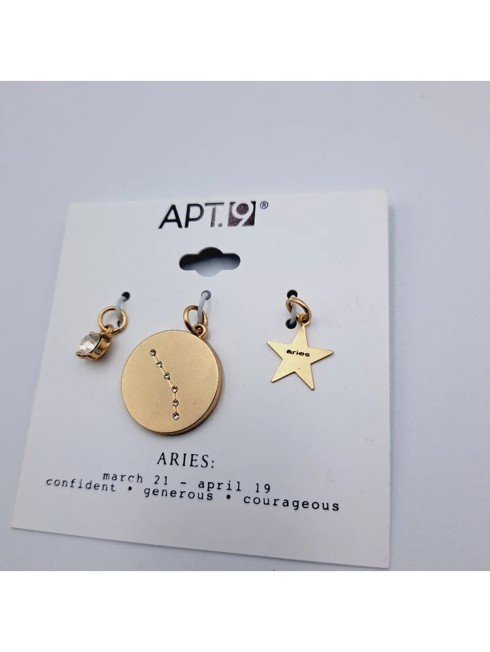 Aries Zodiac Pendant Charm Set